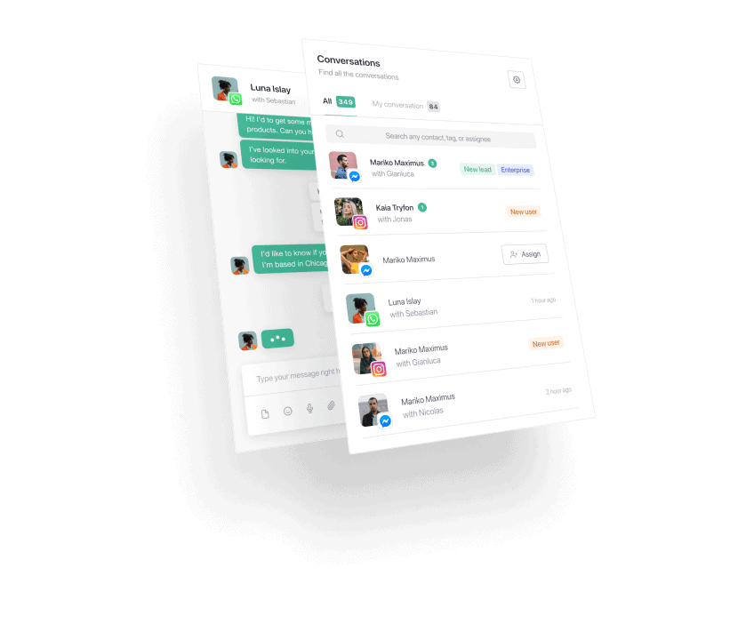 Get more chats and keep a track on conversions