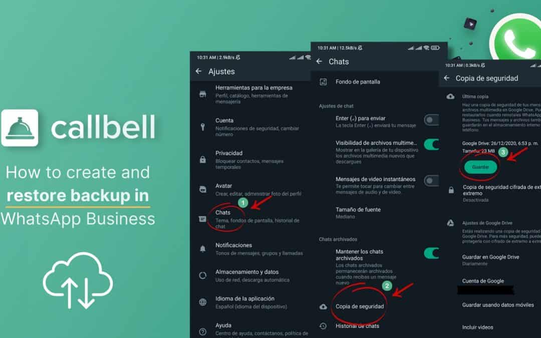 How to create and restore backup on WhatsApp Business